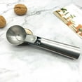 thumbnail image 4 of Ice Cream Scoop, Cookie Dough Spade, 430 Stainless Steel Multipurpose Kitchen Spoon for Fruit, Melon, Baking, Easy Release, Dishwasher Safe, 4 of 6