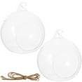 thumbnail image 2 of 2pcs Transparent Glass Globe Terrarium Household Hanging Terrarium Air Plant Globe Terrarium, 2 of 9