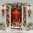thumbnail image 6 of Christmas Front Door Cover Xmas Tree Door Cover Banner Merry Christmas Door Hanging Backdrop Decorations for Home Indoor Outdoor Winter Holiday Party Decor, 70.9 x 35.4 Inch, 6 of 6