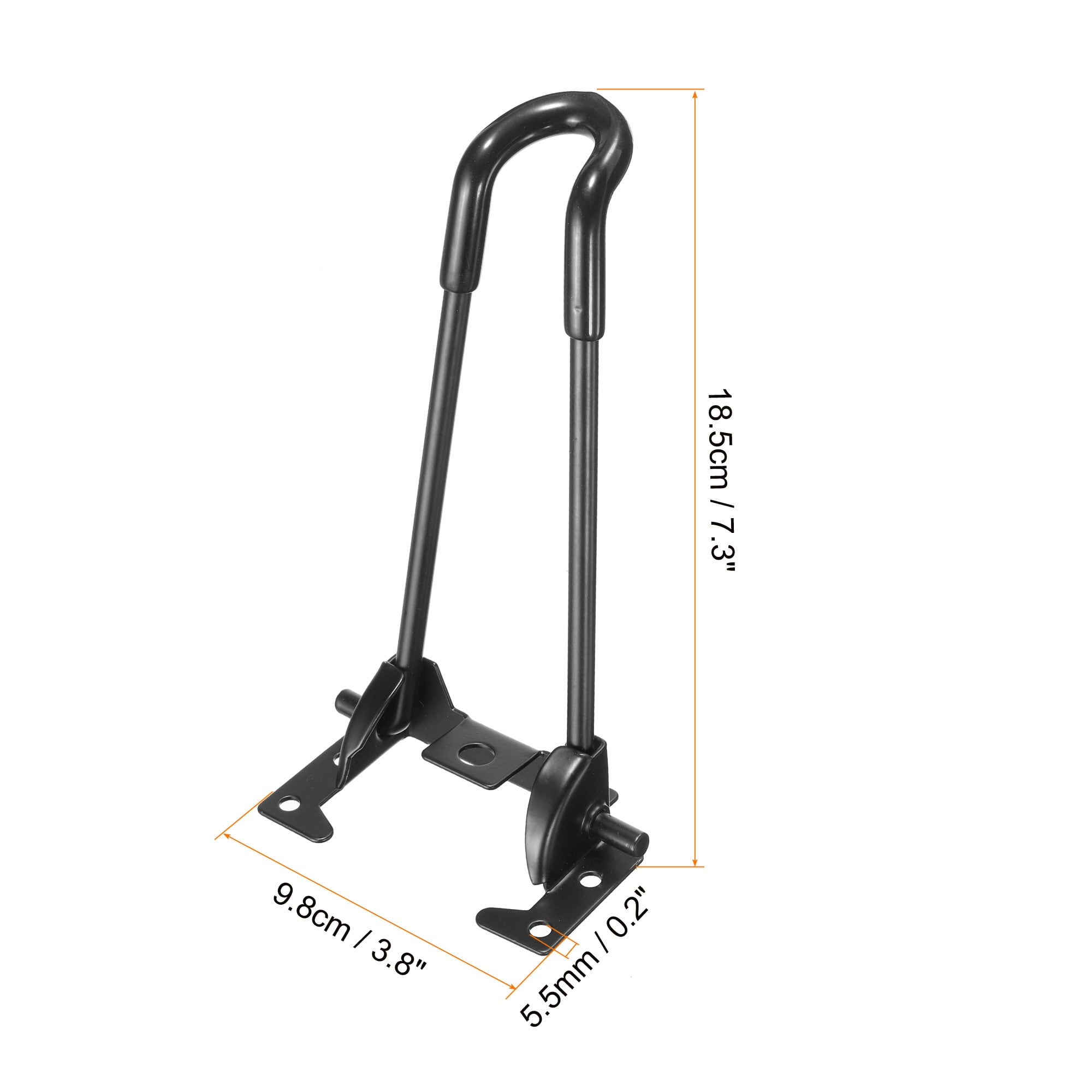 Unique Bargains Foldable Hairpin Leg Metal Table Furniture Legs with Screws 7.3"