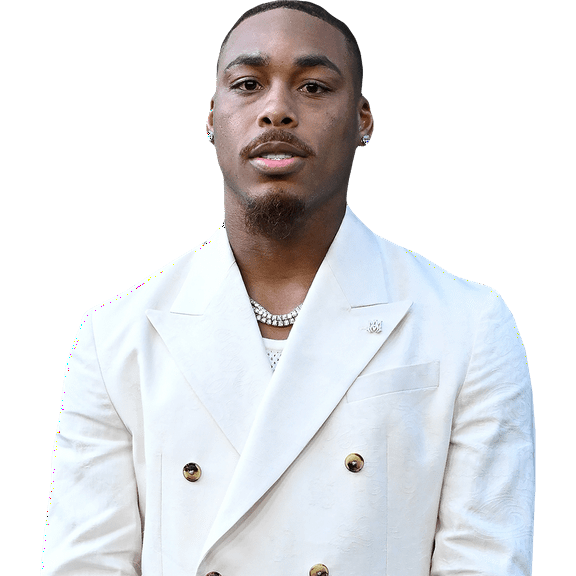 Justin Jefferson (White Suit) Half Body Buddy Cutout