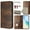 Brown, variant on For BLU View 5 / 5Pro Case, Shockproof PU Leather Magnetic Stand Flip Wallet Case Cover with Card Holder Phone Case