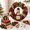 E, variant on Clearance! FYHALE3D Fabric Poke Wreath DIY Kit, Christmas Wreath DIY Poke Kit for Adults, Handmade Christmas Wreath Hanging Decor Ornament for Front Door Wall Window (Santa, 12.6")