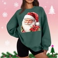 thumbnail image 3 of Birdeem Chandail en Molleton de Noël à Col Rond en Polaire Fine pour Femmes, Manches Longues, Coupe Ample, Chandails en Molleton de Noël pour Femmes, Hauts de Noël pour Femmes, 3 of 5