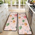 thumbnail image 4 of Kitchen Rugs Sets Of 2,Colorful Mushroom Cartoon Pink Pattern Anti Fatigue Kitchen Mat Rugs Non Slip Washable,Decorative Kitchen Floor Mats for Kitchen,Sink,Laundry,17"x47"+17"x47", 4 of 5