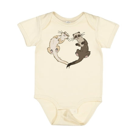 

Inktastic Cute Ferret Heart Gift Baby Boy or Baby Girl Bodysuit