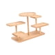 thumbnail image 3 of Soporte de exhibición pequeño en maceta, bandeja decorativa resistente de escritorio con niveles para figuras de muñecas. Madera simple, 3 of 9