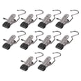 thumbnail image 4 of 10 Uds. Colgador de faldas para , Clips para toallas, ganchos para lavandería, estantes de secado para ahorrar espacio, colgador de calcetines Negro Macarena Clips para calcetines Percha para pantalones, 4 of 8