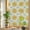 Beige, variant on Yellow Lemon Rounds Window Privacy Film, Summer Fruit Rustic Floral Black Stained Glass Rainbow Film Decorative Window Clings, Static Cling Sun Blocking Stickers 17.7" x 39.3"