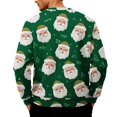 thumbnail image 4 of QHRMKOG 2025 Mens Christmas Sweatshirt Relaxed Fit Santa Claus Print Sweater Warm Crew Neck Fleece -Lined Sweatshirts Winter Casual Long Sleeve Pullover Green 4XL, 4 of 4