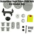 thumbnail image 4 of Replacement Part for Fisher-Price Tough Trike - DMW97 ~ Plus Many other Models ~ Replacement Single Yellow Pedal with Red Retainer, 4 of 5