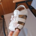 thumbnail image 5 of KPOPLK Kids Sandals Girls Summer Outdoor Non-slip Athletic Sandals Closed Toe Adjustable Sandal Lightweight Shoes for Toddler/Little Kid(Beige,8), 5 of 9