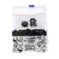 thumbnail image 1 of Tornillos de parabrisas Unique Bargains compatibles con la mayoría de las motos deportivas para Kawasaki, Yamaha, Suzuki, Honda, Ducati, acero inoxidable, goma, tono plateado, 1 of 6