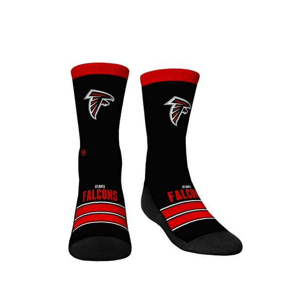 Youth Rock Em Socks Atlanta Falcons Gametime Stripe-Crew Socks