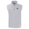 thumbnail image 2 of Men's Cutter & Buck  Gray BYU Cougars Big & Tall Charter Eco Full-Zip Vest, 2 of 3