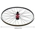 thumbnail image 3 of 27.5" Front+Rear Wheels Aluminum Alloy Rim Disc Mountain Brake MTB Wheelset Disc Brakes Wheels, 3 of 12