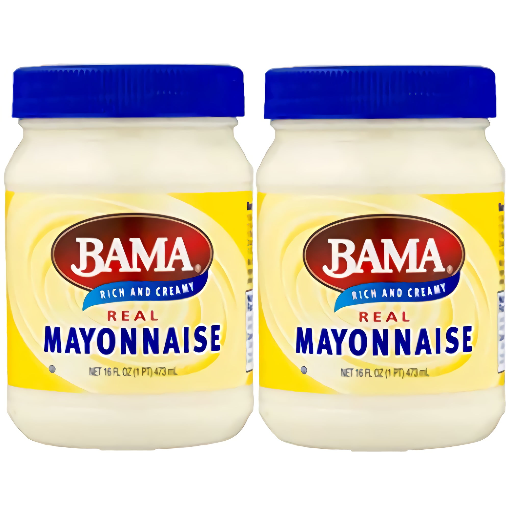 Real Mayonnaise by Bama 16 Fluid Ounces Pack of 2