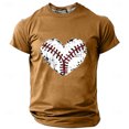 thumbnail image 2 of Camisetas de Manga Corta Casual Impresión Cuello Redondo Suéter Camiseta, Blusa de Moda de Poliéster Ligero, 2 of 4