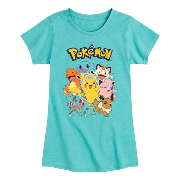Pokémon - Pikachu and Friends - Youth Girls Short Sleeve Graphic T-Shirt