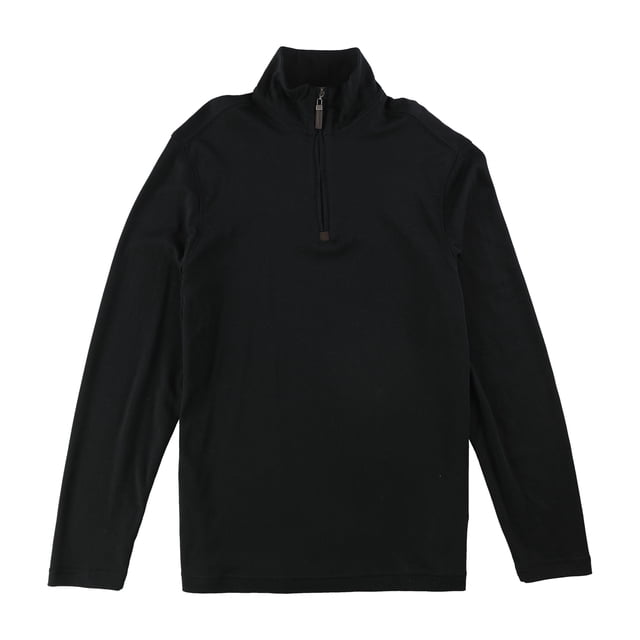 Tasso Elba Mens Supima Pullover Sweater, Black, Small