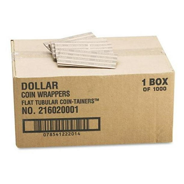 CTX30100 Emballage Tubulaire Plat de Pièce de Monnaie- Dollar Pièce de Monnaie - Emballage Ouvert
