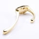 thumbnail image 4 of Gancho de Colgar Ropa Ganchos para armarios Ganchos para sombreros Juegos de accesorios de Golden L DYNWAVEMX Alloy Coat Hook, 4 of 8