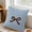 Blue, variant on Uklsqma Bow Pillow Cover 17.7X17.7In Flock Fabric Detachable Decorative Cushion Case for Bedroom Headboard Office Chair Sofa Living Room Indoor Outdoor Use | White Brown Blue