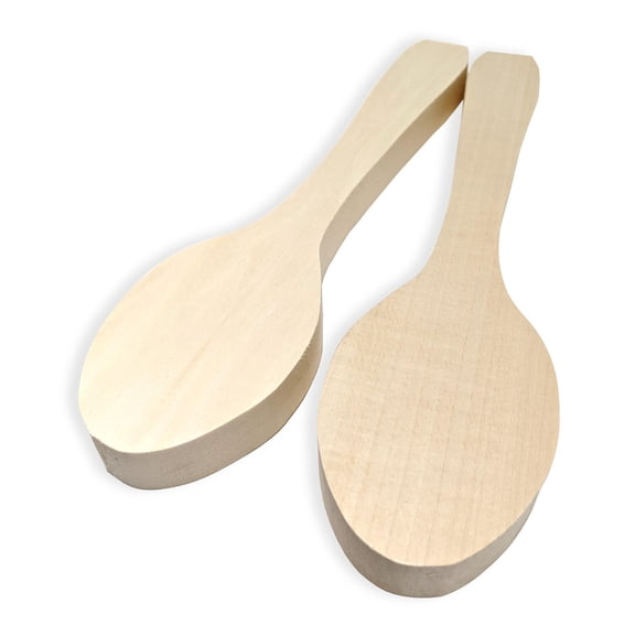 Basswood Carving Wood Spoon Blank Set - (2-Pack)