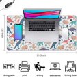 thumbnail image 5 of Long Mouse Pads for Desk,Colorful Cartoon Dinosaurs Pattern Desk Mats on Top Of Desks, Desk Mouse Pad Extra Large with 3mm Non-Slip Base and Stitched Edge for Gaming,Office,Work,Home 31.5"x15.7", 5 of 6