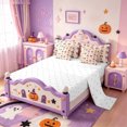 thumbnail image 3 of Manfei Cartoon Ghost 7-Piece Twin Bedding,Classic Halloween Pumpkin Lantern Bedding Comforter Set,Reversible, 3 of 7