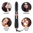 thumbnail image 6 of 4-in-1 Hot Air Comb - Negative Ionic Hair Dryer Brush with Ceramic Plates for Straightening/Curls, Wet-to-Dry Styling, 6 of 7
