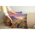 thumbnail image 3 of Ambesonne Autumn Throw Pillow Cover 2 Pack, Morning in Mountain Tree, 18", Red Purple Green, 3 of 6