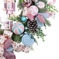 thumbnail image 3 of Northlight Pastel Nutcracker and Ornaments Artificial Pine Christmas Wreath - 24" - Unlit, 3 of 8