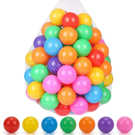 Ball Pit Balls for Toddlers, 2.75 Inch Crush-Proof BPA-Free Plastic Play Balls for Ball Pit, Playpen, Playhouses, Kiddie Pool & Indoor Play Area