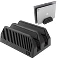 thumbnail image 1 of Soporte vertical doble para laptop Hetism con resorte, 2 ranuras, 1 of 6