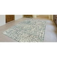thumbnail image 2 of Liora Manne Savannah Grid Area Rug Ocean 100% Wool Indoor Hand Tufted 5x8, 2 of 2