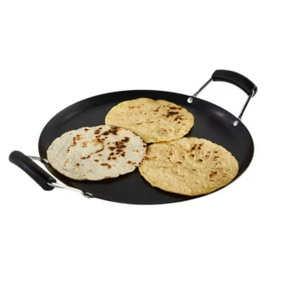 IMUSA 11" Round Carbon Steel Nonstick Comal - Black: Tortilla Griddle, Gas & Electric Compatible, Hand Wash