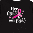 thumbnail image 4 of Inktastic Breast Cancer Awareness Her Fight is our fight Boys or Girls Long Sleeve Toddler T-Shirt, 4 of 5