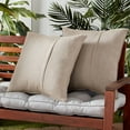 thumbnail image 2 of Sunbrella 20 in. Square Outdoor Throw Pillow (2-Pack) - Cast Ash, 2 of 6