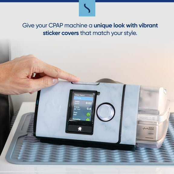CPAP Skin Protector for ResMed AirSense 10 by Snugell - Elegant Marble Design - Personalize Your CPAP Machine with a Decorative and Protective CPAP Skin - Upgrage Your CPAP's Appearance
