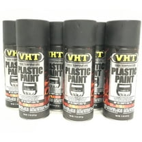 VHT SP820-6 PACK MATTE BLACK High Temperature Plastic Paint - 11 oz Aerosol