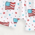 thumbnail image 6 of Karoyedx July 4th Boys Outfit Set Baby Boy 4th of July Outfits Sleeveless Tank Tops Stars Print Shorts Toddler Fourth of July Outfit White Size,2-3 Years, 6 of 7