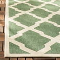 thumbnail image 6 of SAFAVIEH Beach House Talbot Geometric Indoor/Outdoor Area Rug, Green/Creme, 6'7" x 6'7" Square, 6 of 8