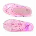 Toddler Girls Rain Boots Little Kids Baby Light Up Rubber Printed