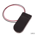 thumbnail image 1 of Diy Cr2032 3V Botón Botón De Celda De Moneda Soporte De Batería 10pcs DIY CR2032 3V Botón de celda de moneda Caja de soporte de batería (Negro) Likrtyny Para estrenar, 1 of 6