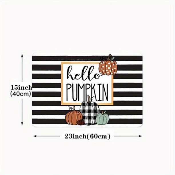 1pc, Non-Slip Halloween Pumpkin Floor Mat for Kitchen, Bedroom, and Entryway - Washable and Scene/Room/Home Decor