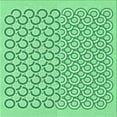 thumbnail image 1 of Ahgly Tapis d'Intérieur Lavable en Machine Carré Vert Transitionnel, 5 Pieds Carré, 1 of 7