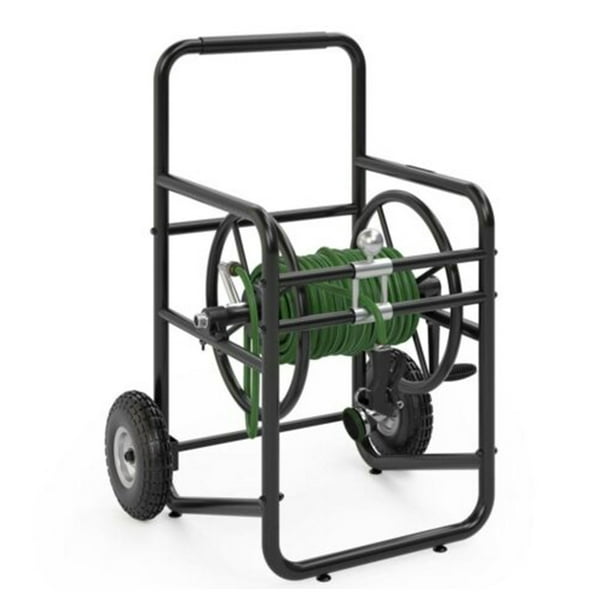 Suncast Professional Portable 200' Garden Hose Reel Cart W/Wheels (3 Pack) Black