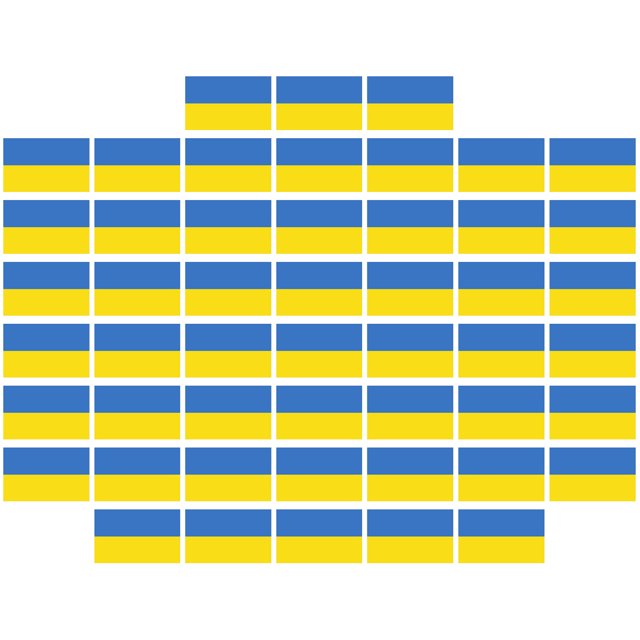 Muyoka Pluokvzr 5/50 Uds pegatinas de bandera de Ucrania impermeable Ucrania bandera calcomanía anti-sol Ucrania bandera nacional pegatina para decoración Ucrania bandera calcomanía para coche portáti Muyoka Hogar