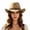 Z15-Khaki, variant on Classic Western Cowboy Hat Felt Cattleman Shapeable Brim for Men Women Cowgirl Halloween Rodeo Accessory